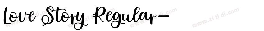 Love Story Regular字体转换